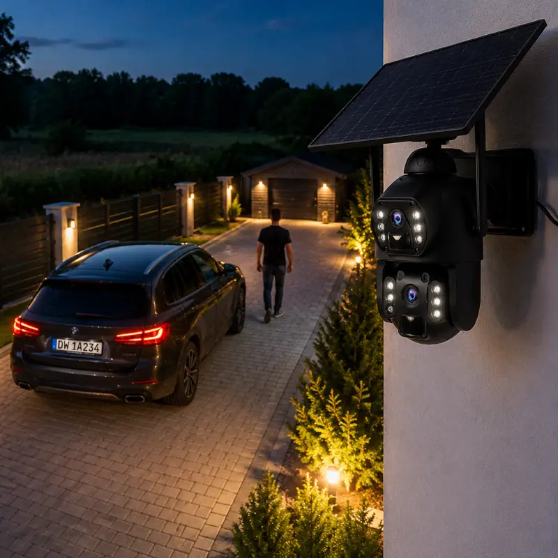 Kamera z kolorowym trybem nocnym i podczerwienią